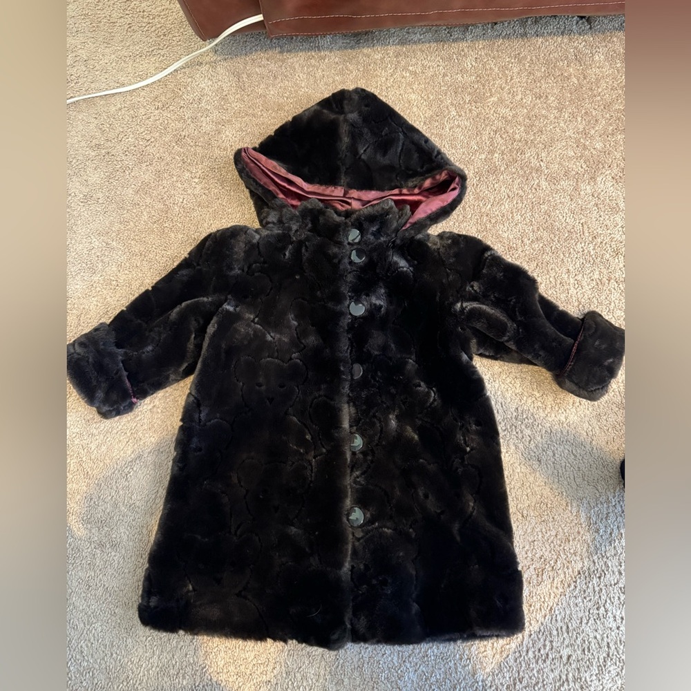 Erika Eriksson Brown faux fur jacket
